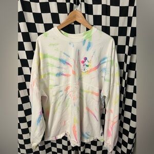 Disney White and Multicolor Long Sleeve Tee
